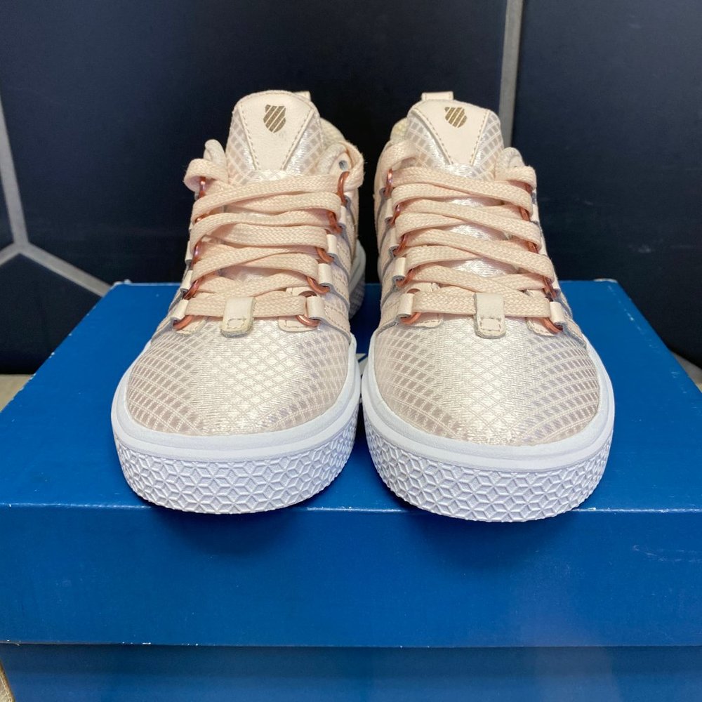 New W/ Box! Childrens K-Swiss Donovan Woven Cream - Picture 2 of 5